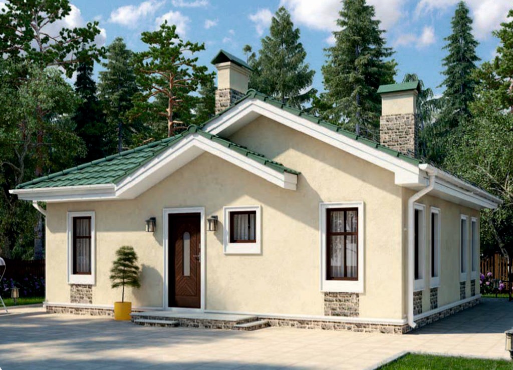 проект дома из газобетона AS-2236 строительство под ключ за 1 690 000 рублей