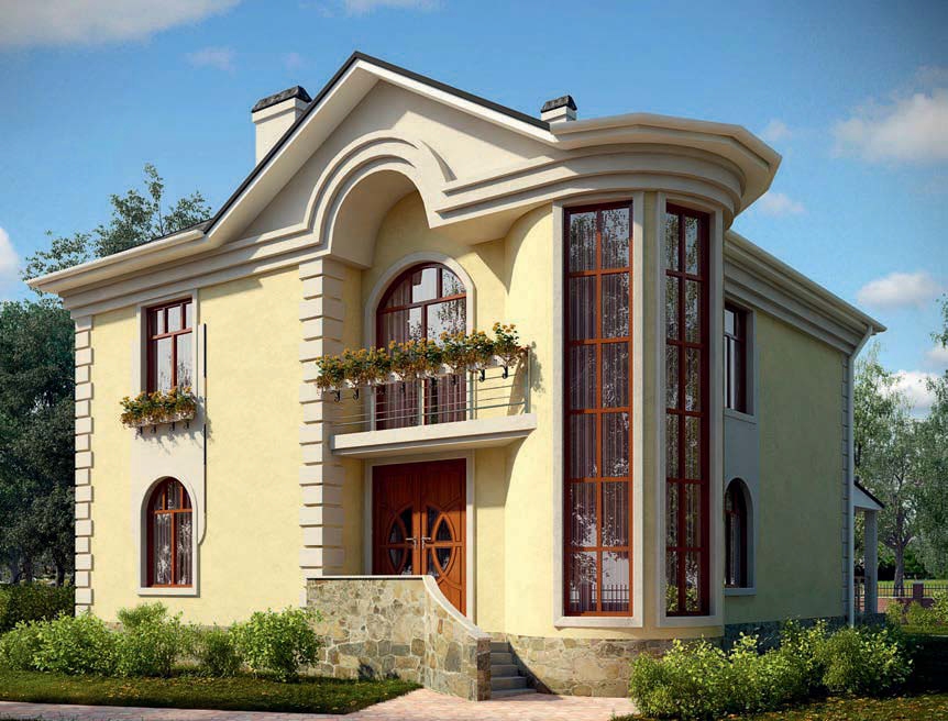 проект дома из газобетона AS-2107 строительство под ключ за 3 810 000 рублей