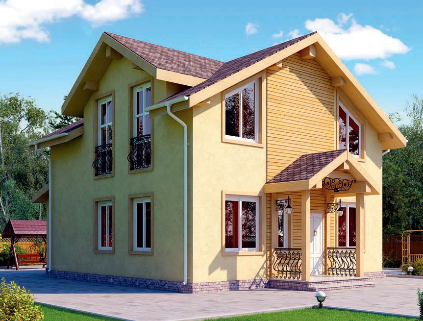 проект дома из газобетона AS-2277 строительство под ключ за 2 550 000 рублей