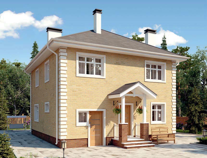проект дома из газобетона AS-2294 строительство под ключ за 2 550 000 рублей