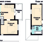 планировки первого и второго этажей