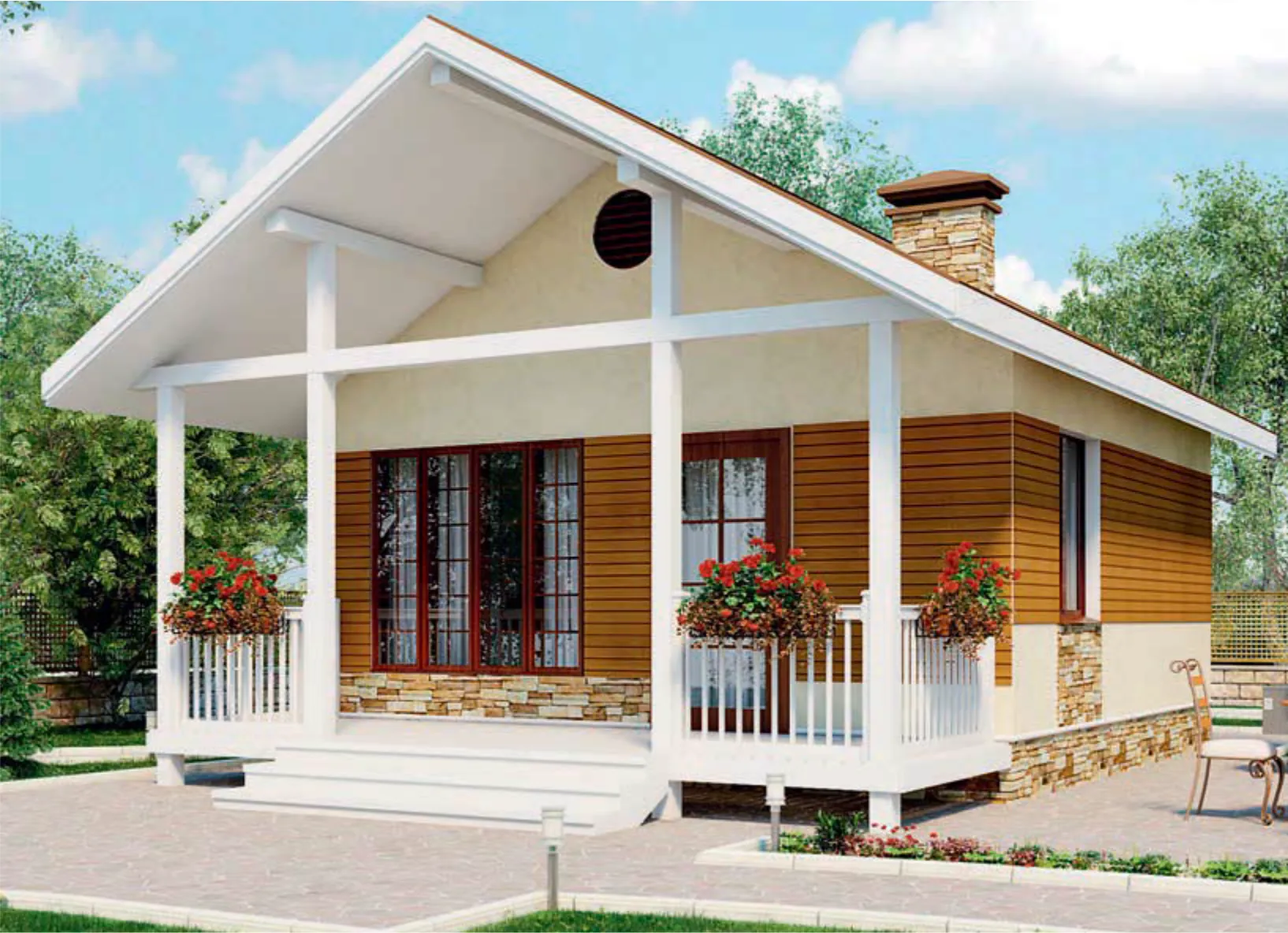 проект дома из газобетона JB 1-536 строительство под ключ за итого 1 920 000 рублей