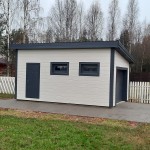 наша работа Гараж каркасник на плите, Большая горка