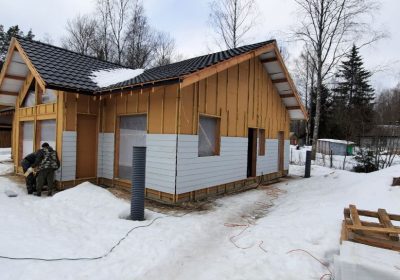 проект дома из газобетона Каркасник, Солнечное строительство под ключ за  рублей