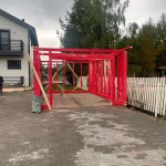 наша работа Гараж каркасник на плите, Большая горка