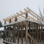 наша работа Дом 5-5 ,хозблок на сваях. Синявино