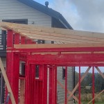 наша работа Гараж каркасник на плите, Большая горка