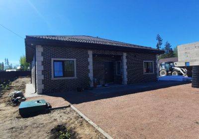 проект дома из газобетона Дом газобетон КП Елизаветинское, 57 строительство под ключ за  рублей