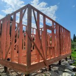 наша работа Дом каркасник на сваях, Белоостров 96 м2