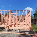 наша работа Дом каркасник на сваях, Белоостров 96 м2