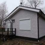 наша работа Устройство фасада, Поляны