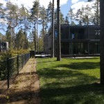 наша работа Устройство рулонного газона, Сосново