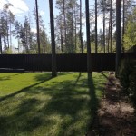 наша работа Устройство рулонного газона, Сосново