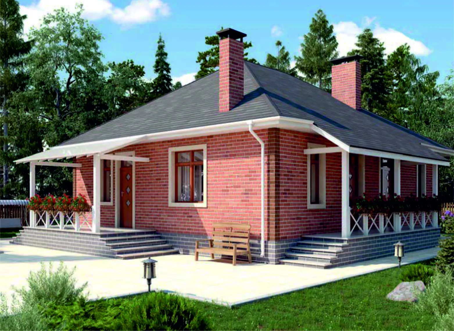 проект дома из газобетона JB 1-538 строительство под ключ за итого 5 240 000 рублей