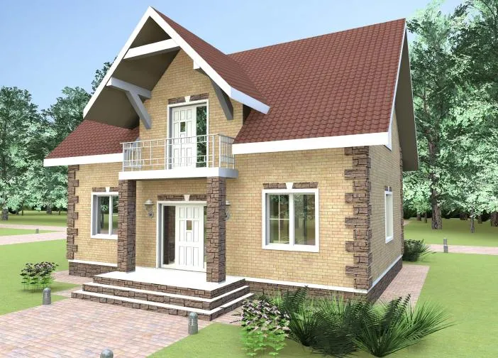 проект дома из газобетона JB 1-258 строительство под ключ за итого 6 720 000 рублей