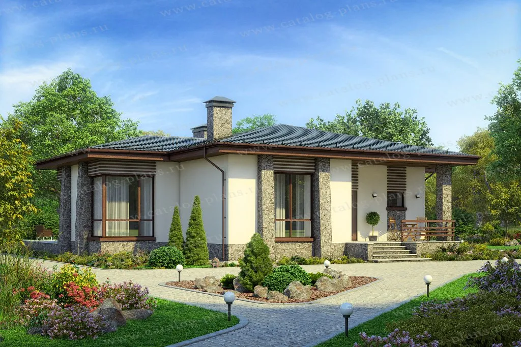 проект дома из газобетона JB 1-540 строительство под ключ за итого 6 400 000 рублей