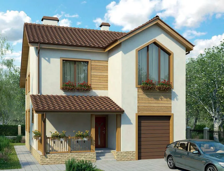 проект дома из газобетона AS-2037 строительство под ключ за итого 5 772 000 рублей