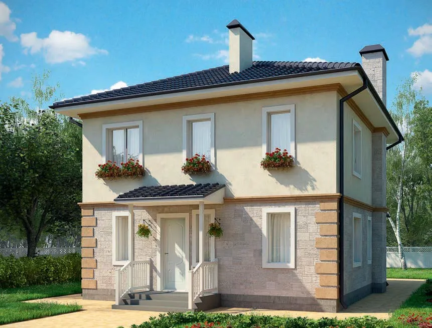 проект дома из газобетона AS-2078 строительство под ключ за итого 5 248 000 рублей