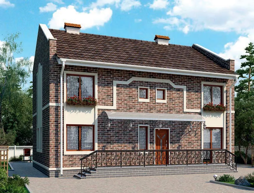 проект дома из газобетона AS-2108-4 строительство под ключ за итого 8 840 000 рублей