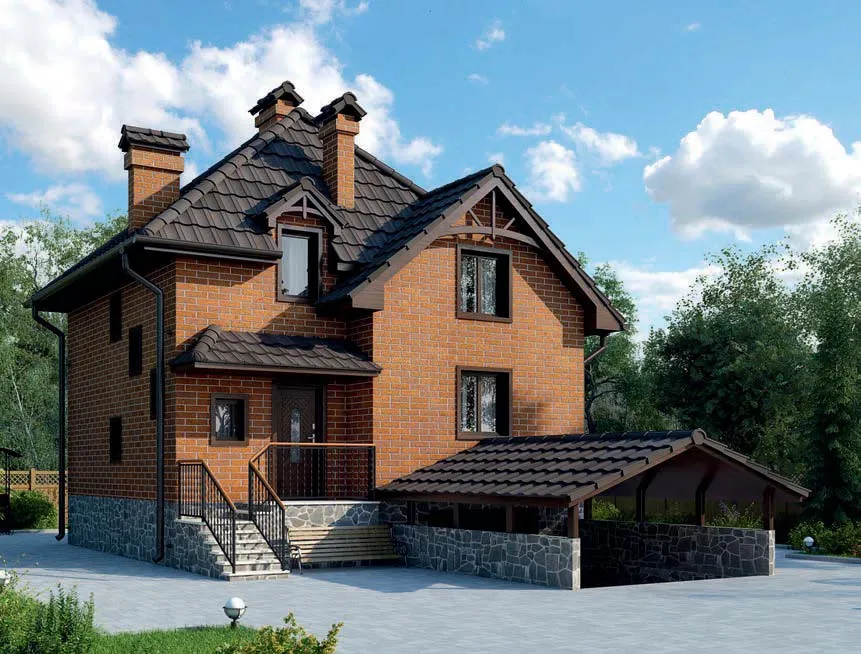 проект дома из газобетона AS-2241 строительство под ключ за итого 6 579 000 рублей