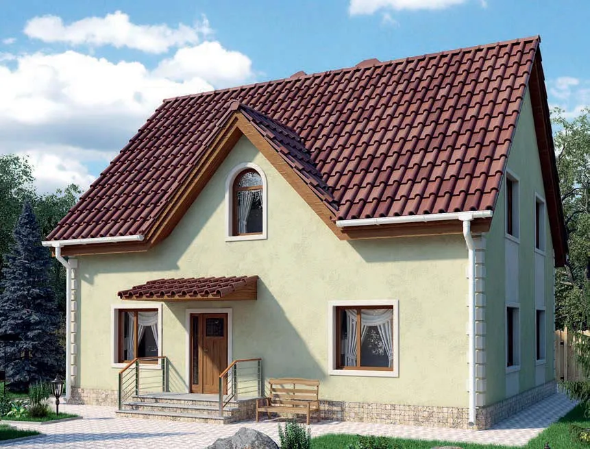 проект дома из газобетона AS-2244 строительство под ключ за итого 6 748 000 рублей