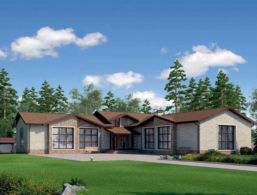 проект дома из газобетона AS-2251 строительство под ключ за итого 16 831 200 рублей