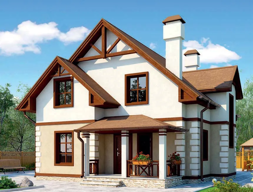 проект дома из газобетона AS-2260 строительство под ключ за итого 5 812 000 рублей