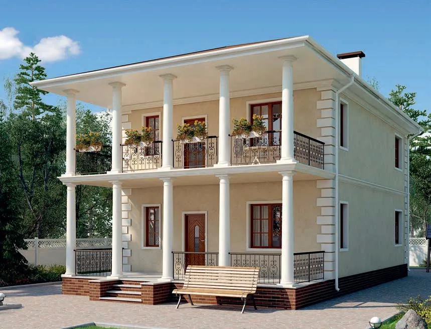 проект дома из газобетона AS-2279 строительство под ключ за итого 5 388 000 рублей