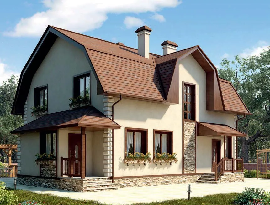 проект дома из газобетона AS-2281 строительство под ключ за итого 7 300 000 рублей