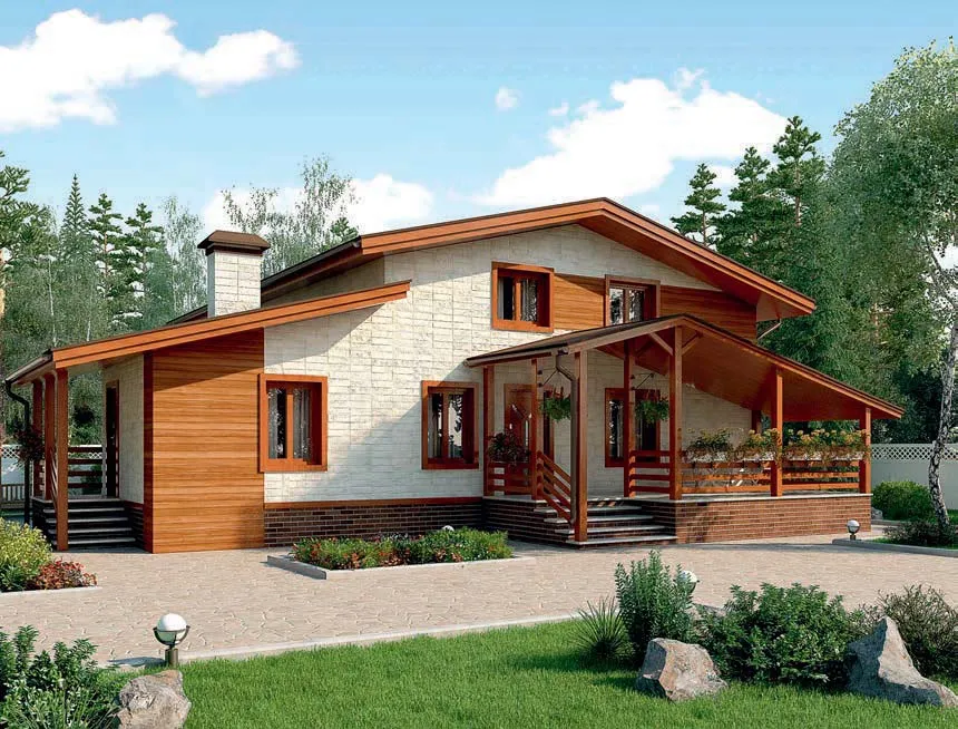 проект дома из газобетона AS-2284 строительство под ключ за итого 6 984 000 рублей