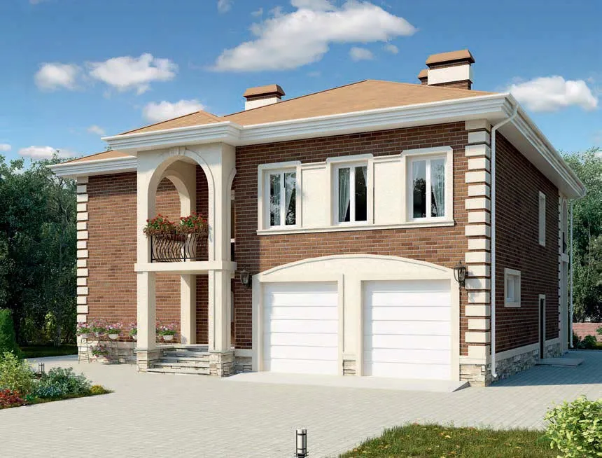 проект дома из газобетона AS-2287 строительство под ключ за итого 11 560 000 рублей