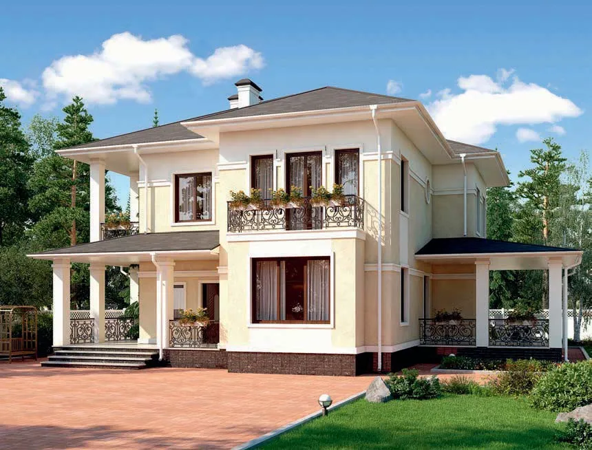 проект дома из газобетона AS-2289 строительство под ключ за итого 8 388 000 рублей