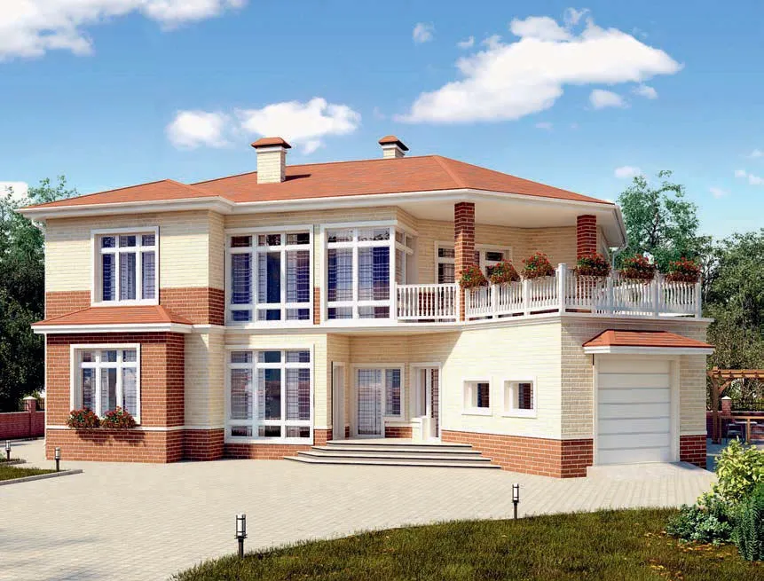 проект дома из газобетона AS-2291 строительство под ключ за итого 9 780 000 рублей