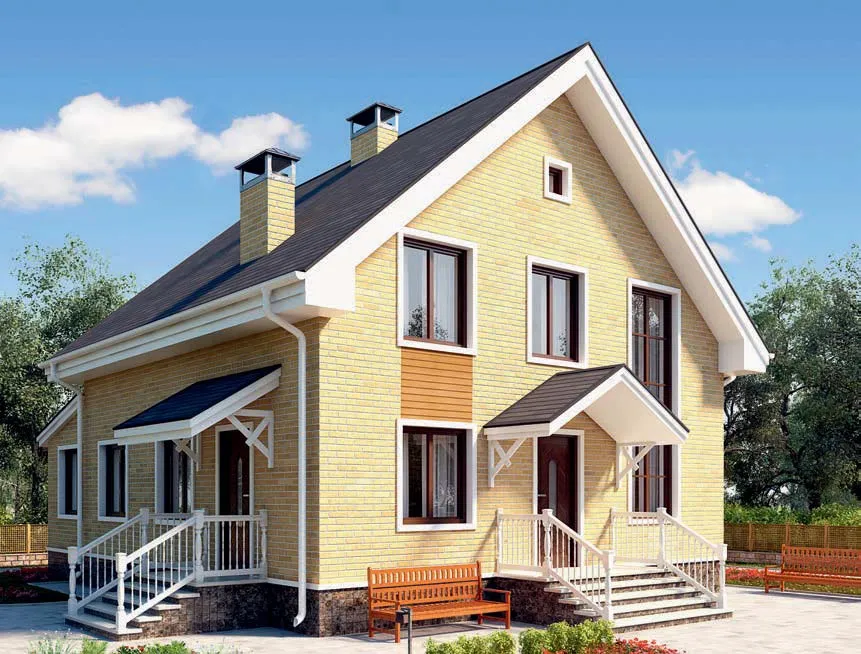 проект дома из газобетона AS-2297 строительство под ключ за итого 5 832 000 рублей