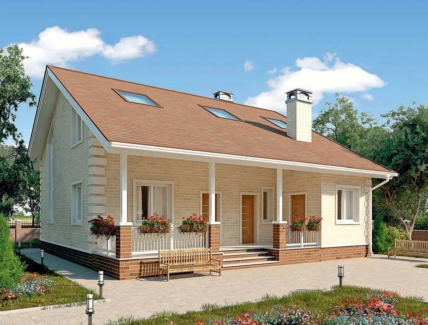 проект дома из газобетона AS-2299 строительство под ключ за итого 5 976 000 рублей