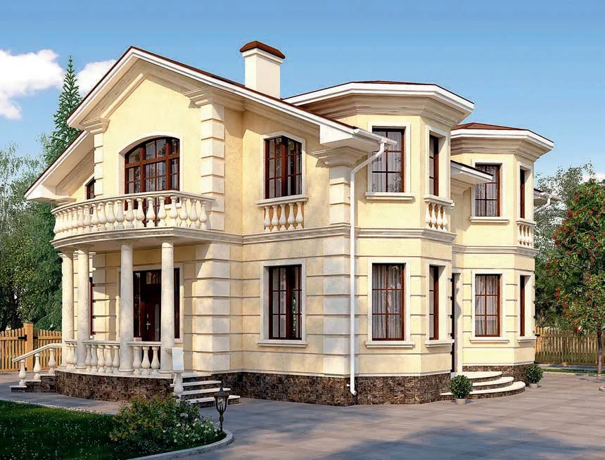 проект дома из газобетона AS-2304 строительство под ключ за итого 7 300 000 рублей