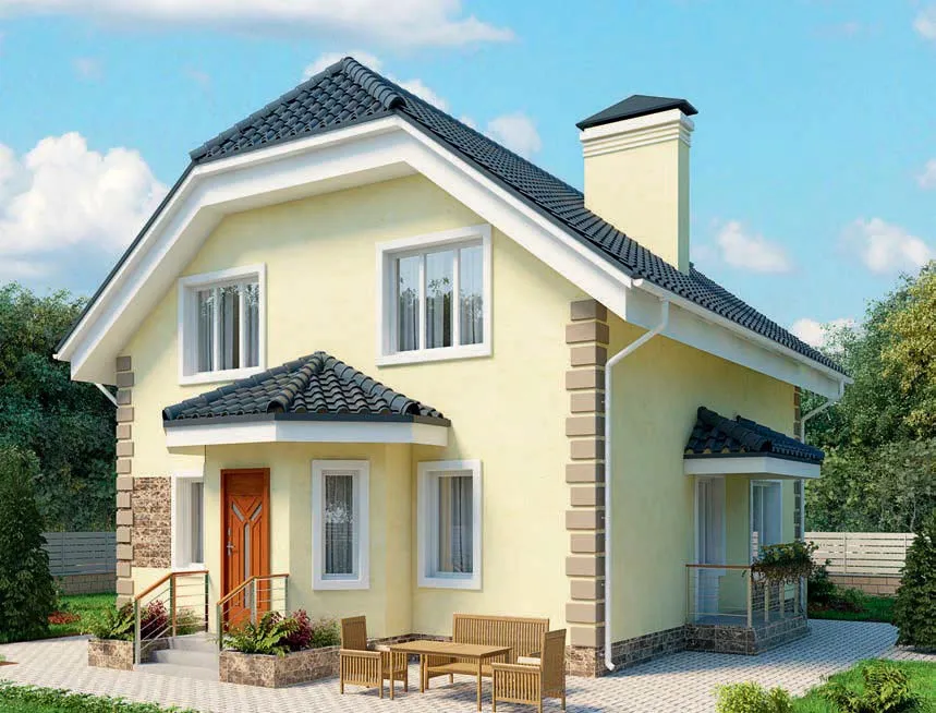 проект дома из газобетона AS-304 строительство под ключ за итого 6 680 000 рублей