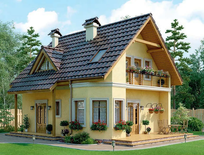 проект дома из газобетона AS-737-2 строительство под ключ за итого 4 960 000 рублей