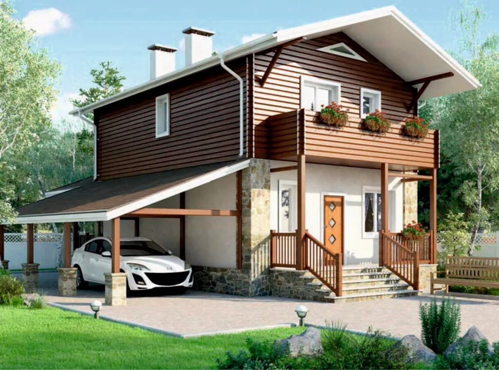 проект дома из газобетона AS-2303 строительство под ключ за итого 3 932 000 рублей