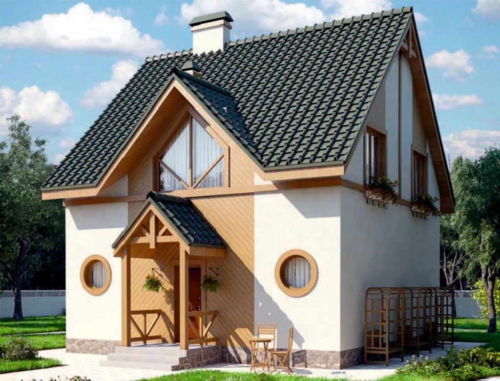 проект дома из газобетона AS-2046 строительство под ключ за итого 4 296 000 рублей